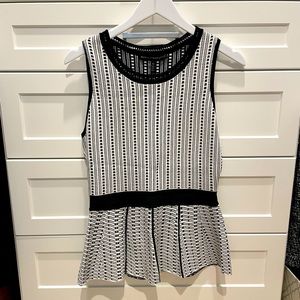 White House Black Market Peplum Top